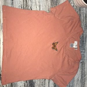 girls butterfly embodied tee